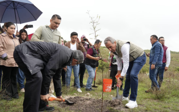 Jornada de reforestación en Ecocampus BUAP, encabeza Pepe Chedraui